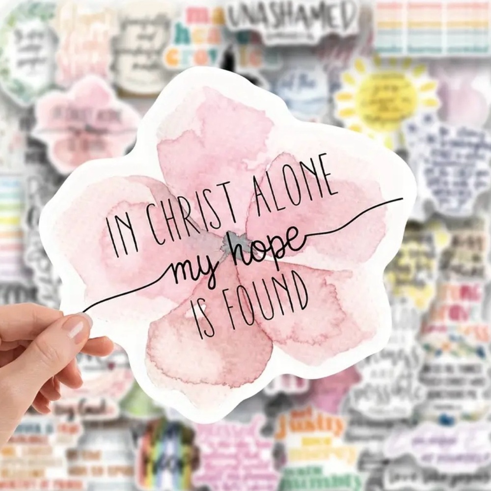 Stickers Inspirational NEW Bible Verse Stickers, 50 pieces